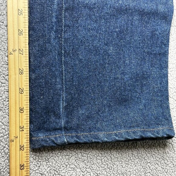 Vintage Wrangler Jeans Mens 36x32 Denim Scoville Made in USA Straight Leg 80s - Picture 10 of 11